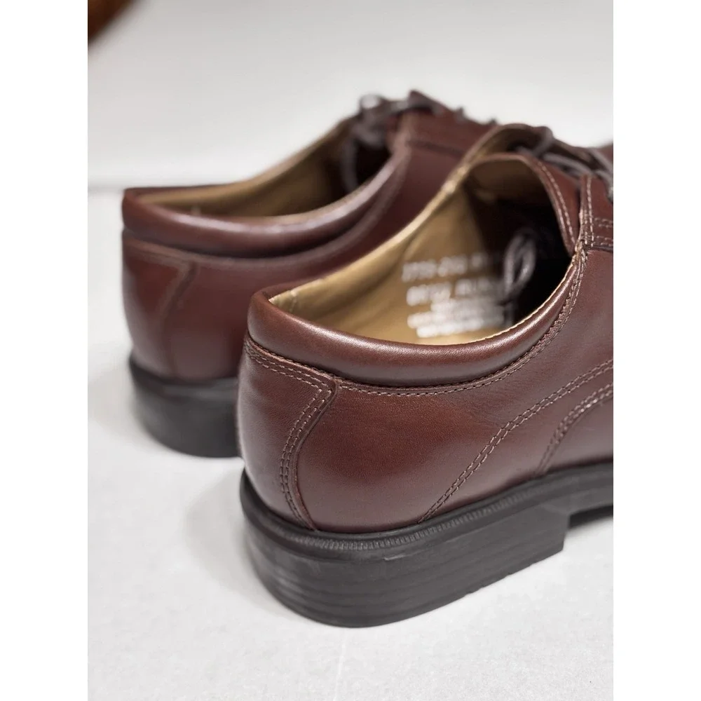 Nunn Bush Runway Men's 8.5M Brown Leather Oxford‎ Dress Shoes Made in Brazil